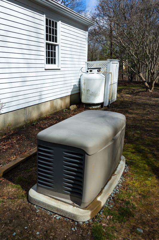 Generator Installed Near Home Exterior