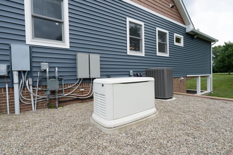 Generator Mounted on Home Exterior